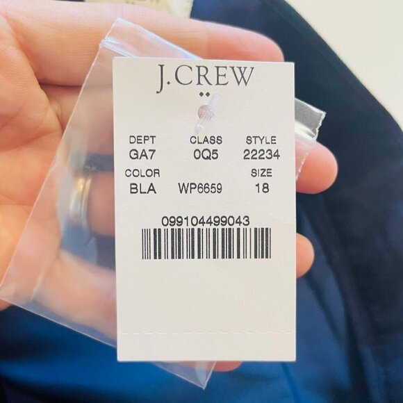 NWT J. Crew Wool Tartan Trouser Pant Plaid City Skimmer Blue Green Holiday Winte - Picture 8 of 9